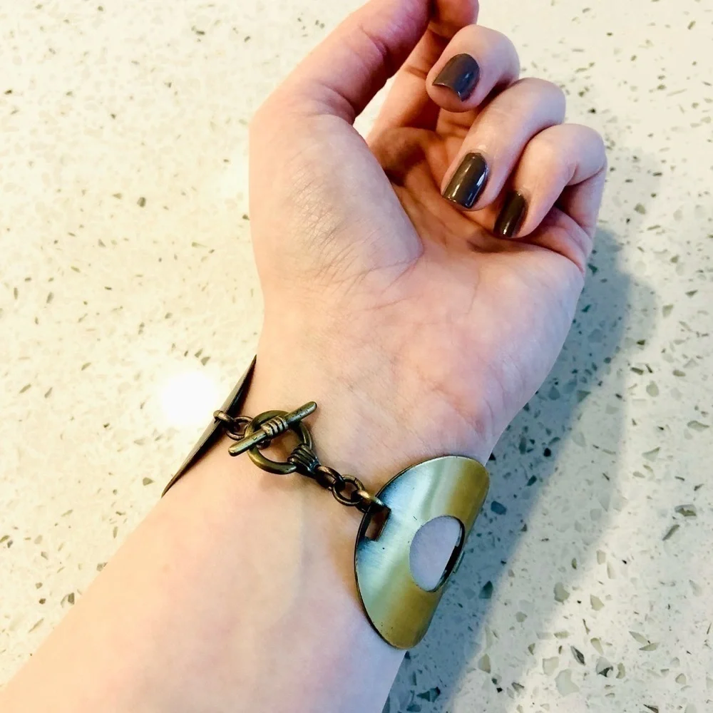 Antique Brass Bracelet - Picture 5 of 5